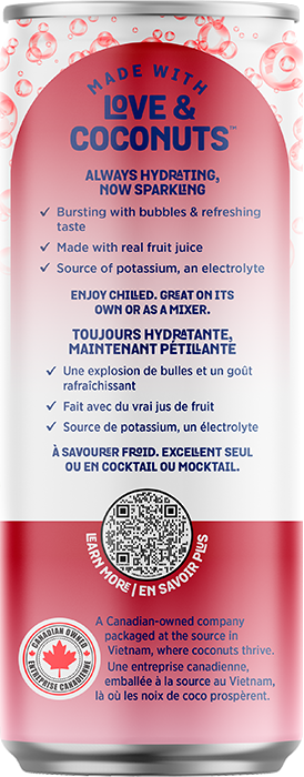 Sparkling Coconut Water with Lychee