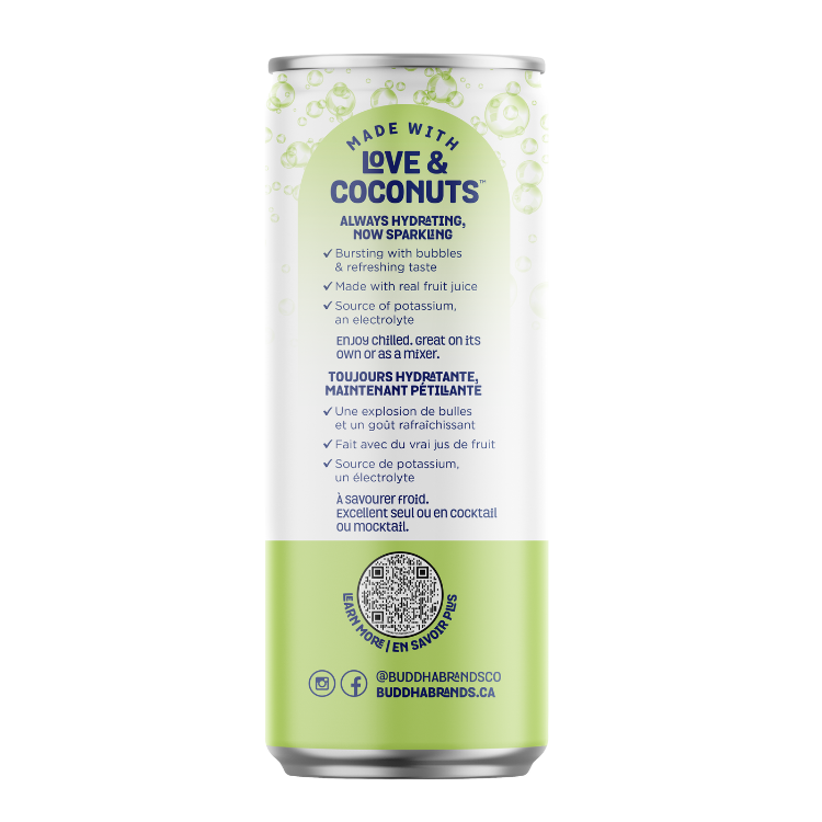 Sparkling Coconut Water with Lime