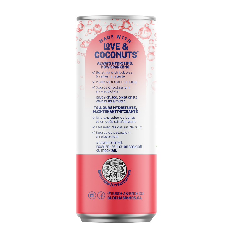 Sparkling Coconut Water with Watermelon