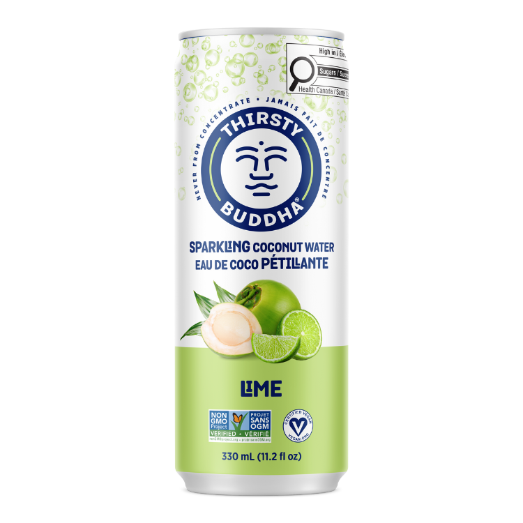 Sparkling Coconut Water with Lime