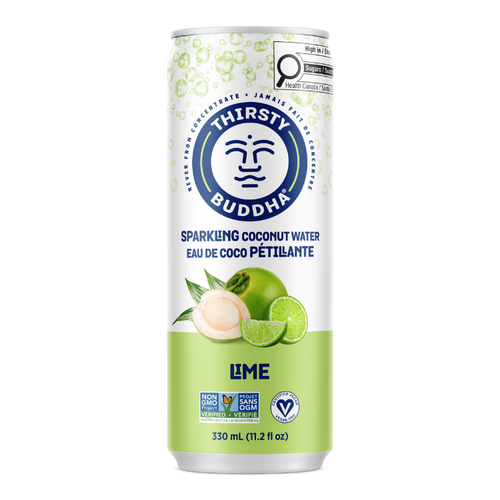 Sparkling Coconut Water with Lime