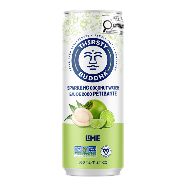 Sparkling Coconut Water with Lime