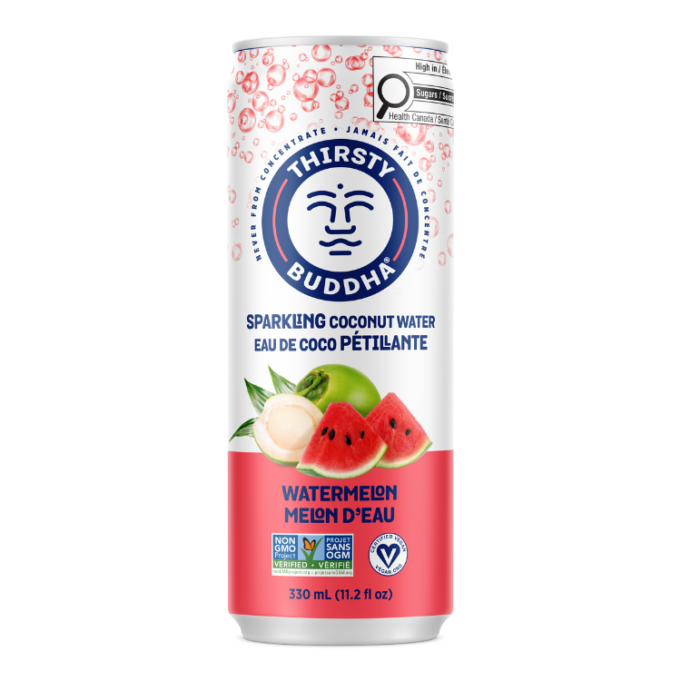 Sparkling Coconut Water with Watermelon