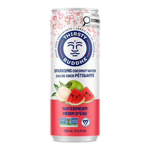 Sparkling Coconut Water with Watermelon