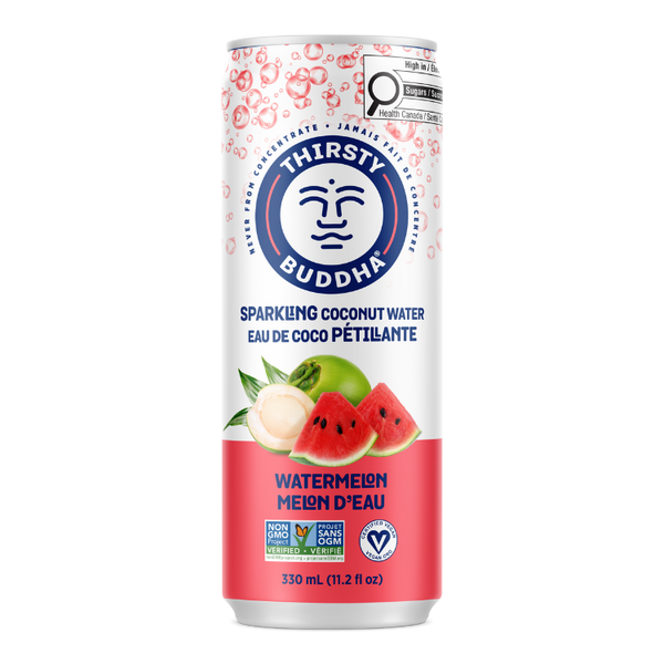 Sparkling Coconut Water with Watermelon