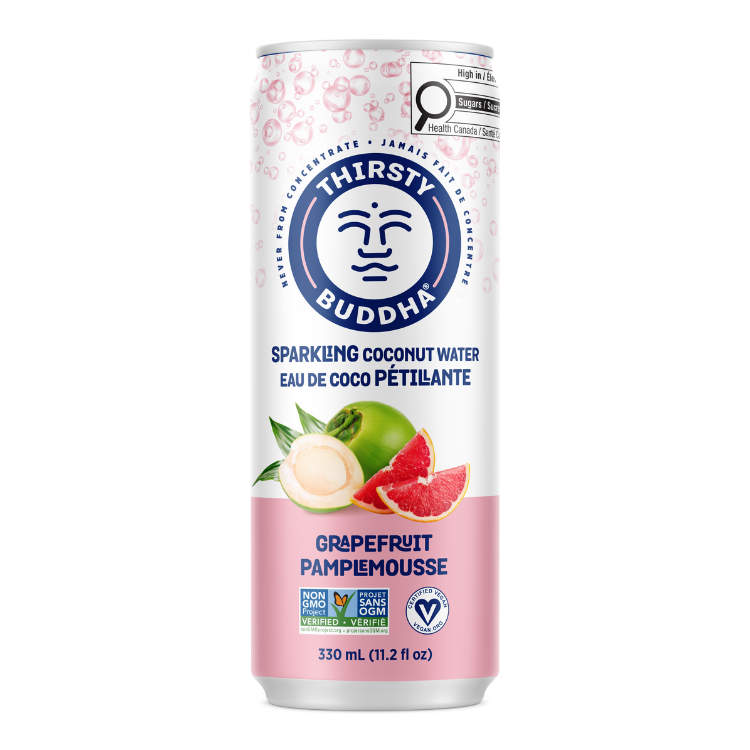 Sparkling Coconut Water with Grapefruit