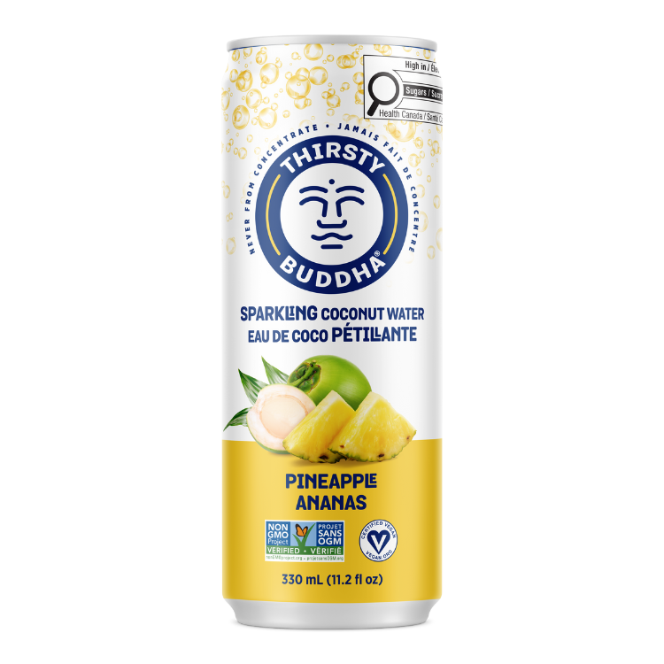 Sparkling Coconut Water with Pineapple