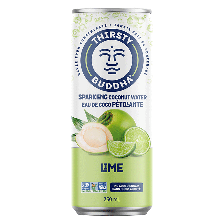 Hungry Buddha Keto Bars - Sparkling Coconut Water with Lime - Buddha Brands CA