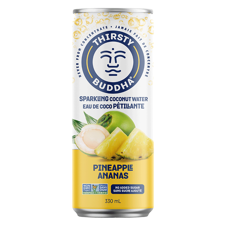 Hungry Buddha Keto Bars - Sparkling Coconut Water with Pineapple - Buddha Brands CA