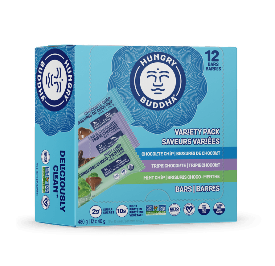 Hungry Buddha Keto Bars - Chocolate Lovers Variety Pack - Buddha Brands CA